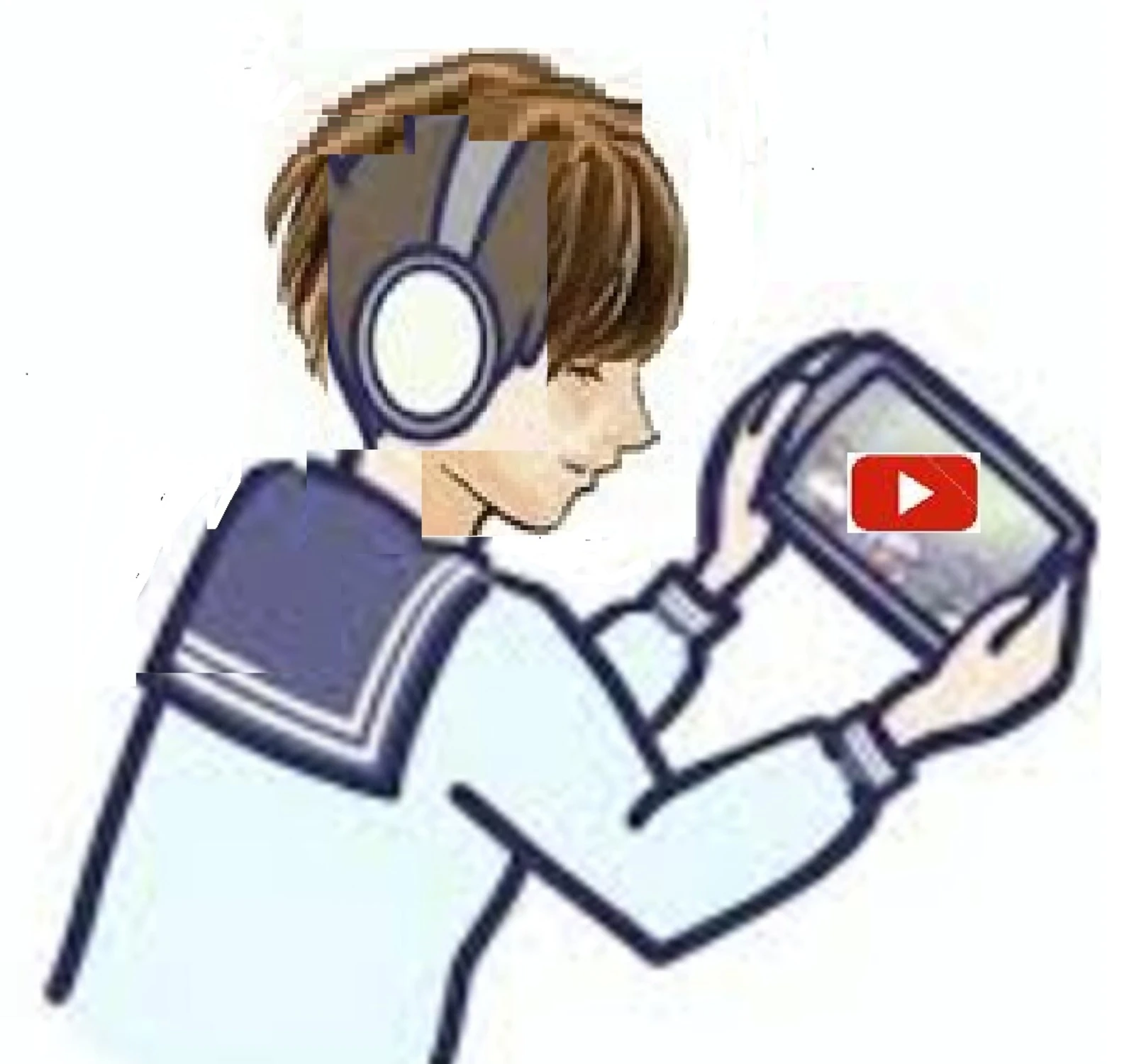 Youtubeを見ている光景