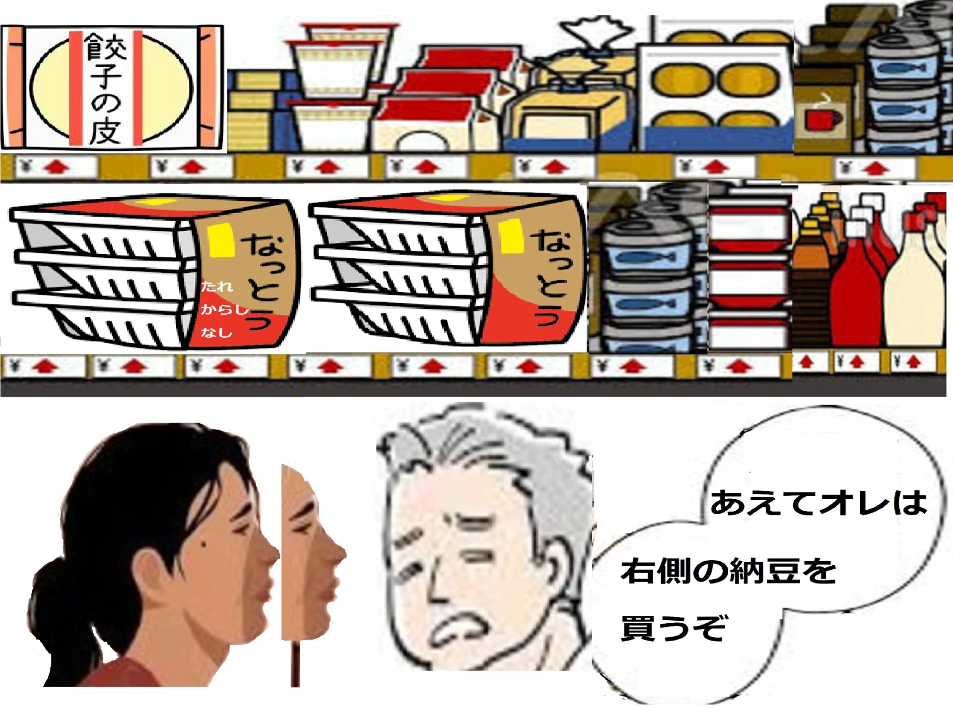 オレはあえて右側を